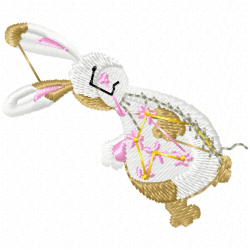 Rabbits Embroidery Design 12 Rabbits Embroidery Design 12